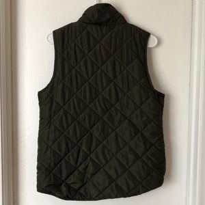 Olive puffer vest